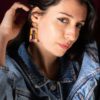 Boucles d'oreilles Divine rectangle – Image 2