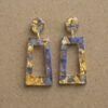 Boucles d'oreilles Divines rectangle