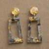 Boucles d'oreilles Divines rectangle