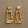 Boucles d'oreilles Divines rectangle