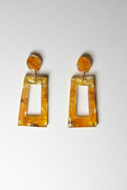 Boucles d'oreilles Divines rectangle