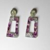 Boucles d'oreilles Divines rectangle