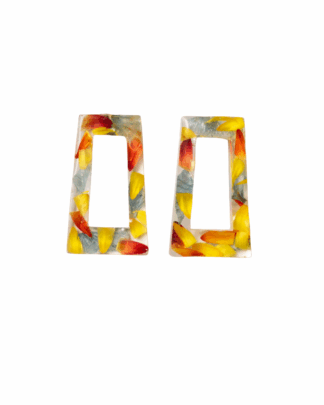 Boucles d'oreilles Pétales Rectangle