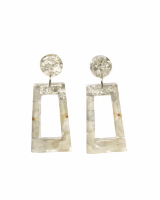 Boucles d'oreilles Divines rectangle