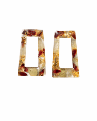 Boucles d'oreilles Pétales Rectangle