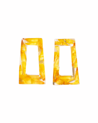 Boucles d'oreilles Pétales Rectangle