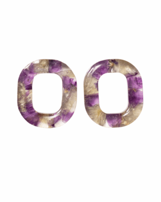 Boucles d'oreilles Pétales Rondes