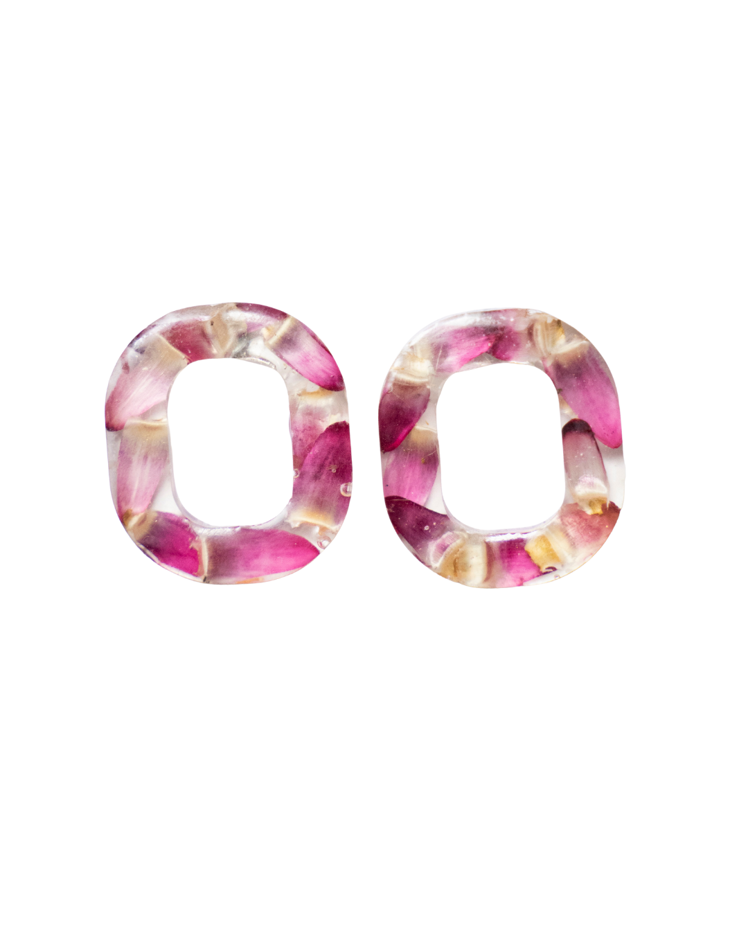 Boucles d'oreilles Pétales Rondes